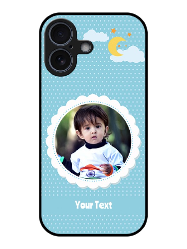 Custom Apple iPhone 17 Custom Glass Phone Case - Violet Pattern Design