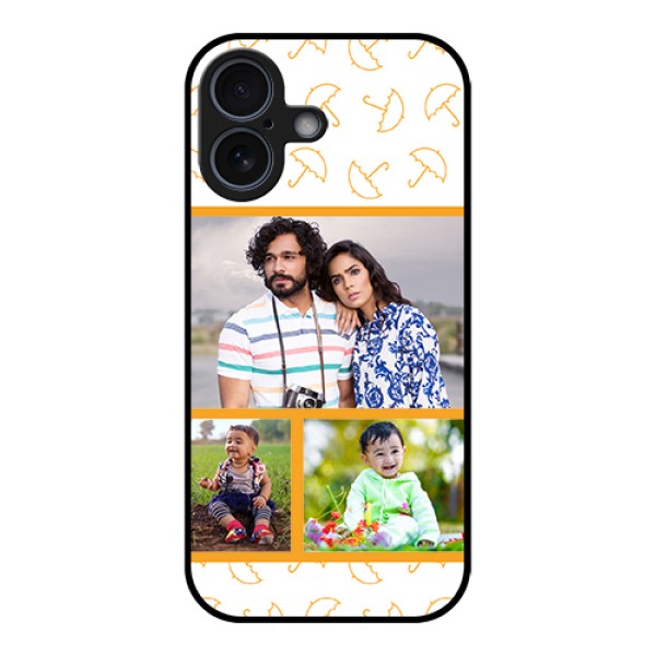 Apple iPhone 17 Custom Glass Phone Case - Yellow Pattern Design