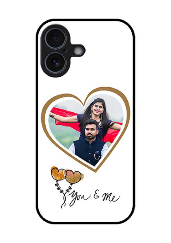 Apple iPhone 17 Custom Glass Phone Case - You & Me Design