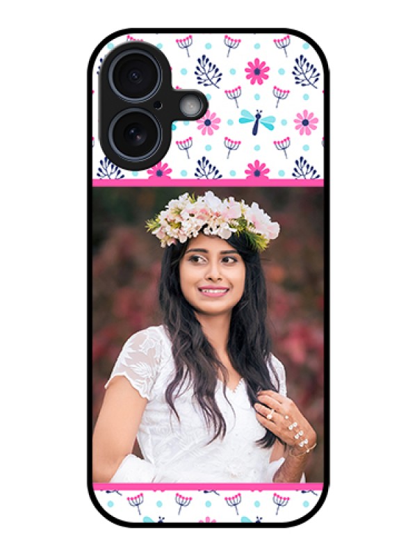 Custom Apple iPhone 17 Custom Glass Phone Case - Colorful Flower Design