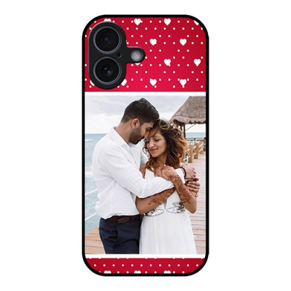 Apple iPhone 17 Custom Glass Phone Case - Hearts Mobile Case Design Apple iPhone 17 Custom Glass Phone Case - Hearts Mobile Case Design