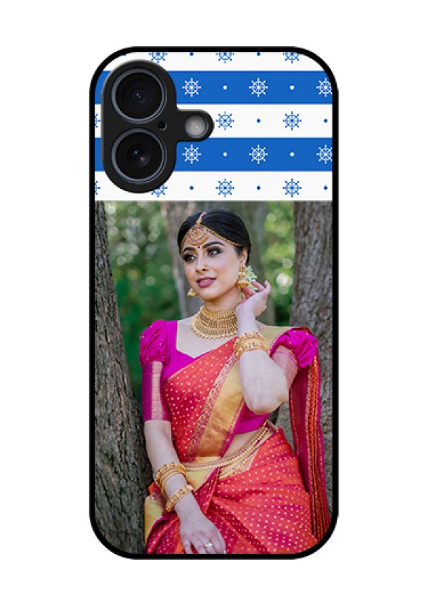 Apple iPhone 17 Custom Glass Phone Case - Snow Pattern Design