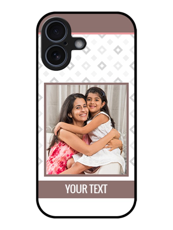 Custom Apple iPhone 17 Custom Glass Phone Case - Simple Diamond Design