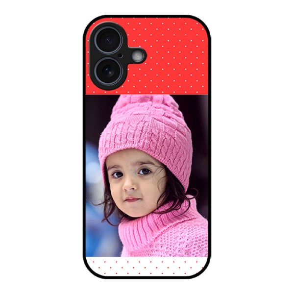 Apple iPhone 17 Custom Glass Phone Case - Red Pattern Design