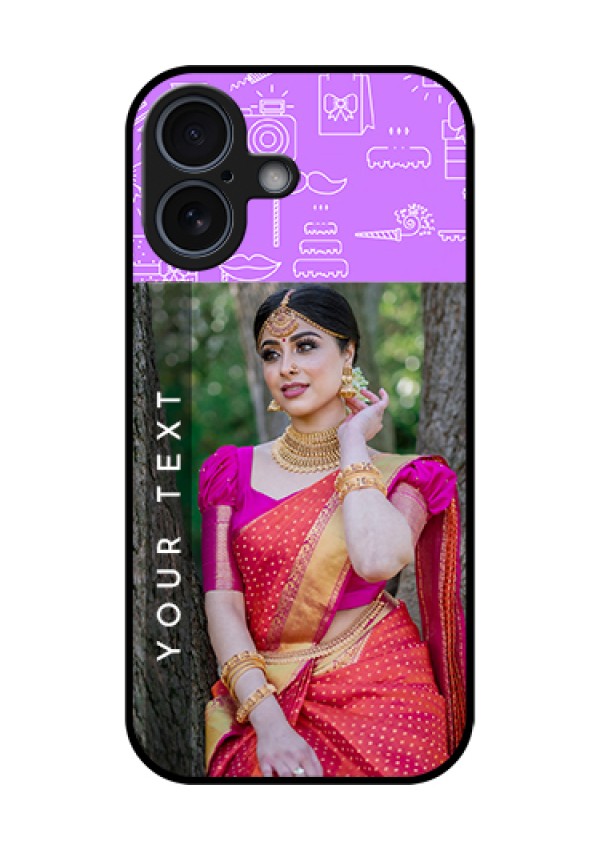 Apple iPhone 17 Custom Glass Phone Case - Birthday Icons Design