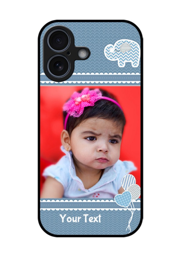 Apple iPhone 17 Custom Glass Phone Case - With Kids Pattern Design