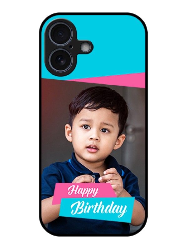 Custom Apple iPhone 17 Custom Glass Phone Case - Image Holder With 2 Color Design