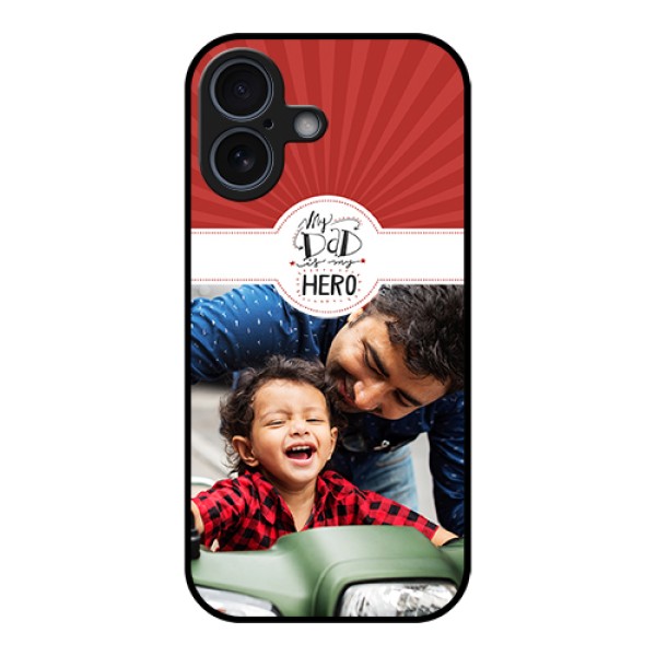 Apple iPhone 17 Custom Glass Phone Case - My Dad Hero Design