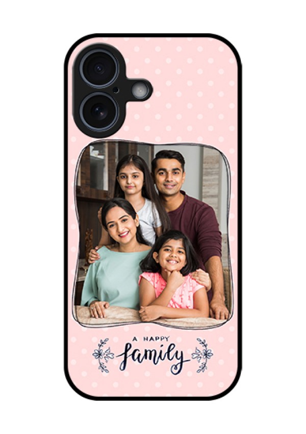 Apple iPhone 17 Custom Glass Phone Case - Family With Dots Design
