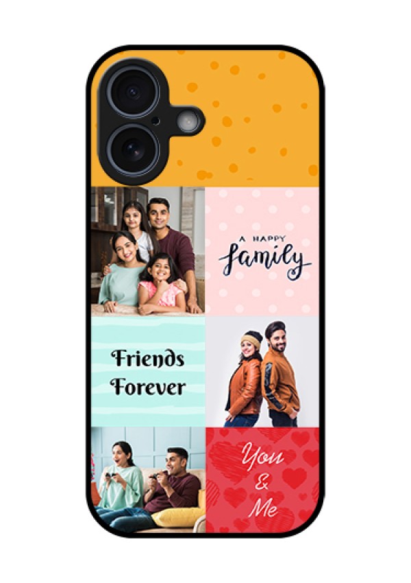 Apple iPhone 17 Custom Glass Phone Case - Images With Quotes Design