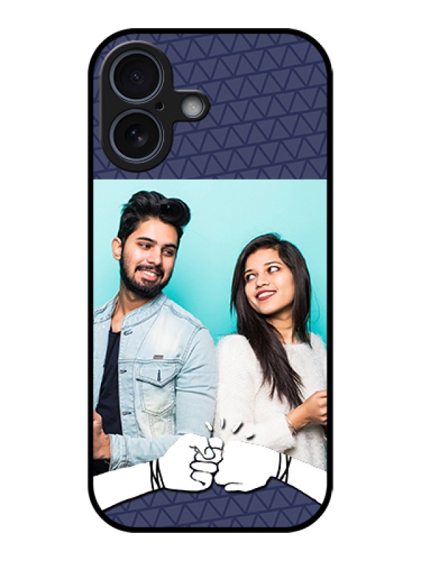 Custom Apple iPhone 17 Custom Glass Phone Case - With Best Friends Design