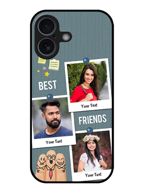 Custom Apple iPhone 17 Custom Glass Phone Case - Sticky Frames And Friendship Design