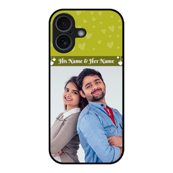 Apple iPhone 17 Custom Glass Phone Case - You & Me Heart Design