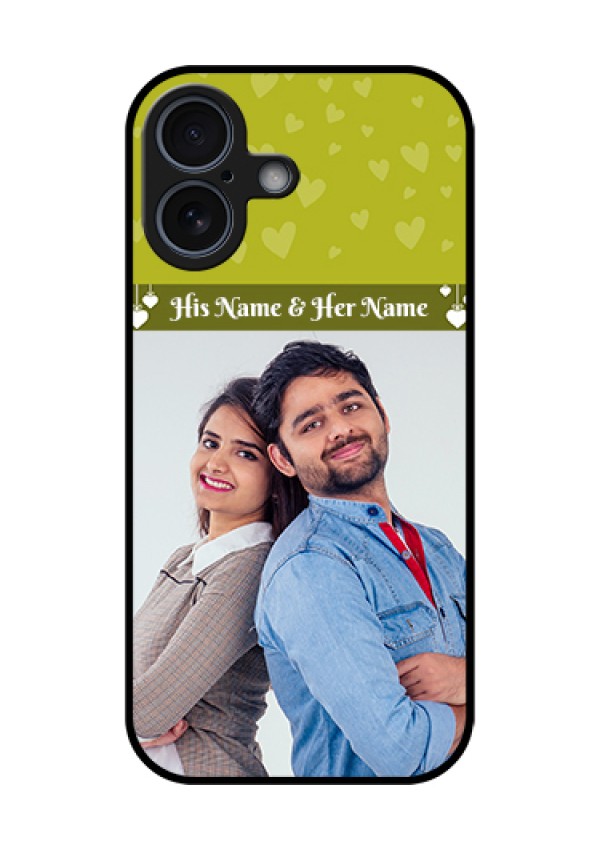 Apple iPhone 17 Custom Glass Phone Case - You & Me Heart Design
