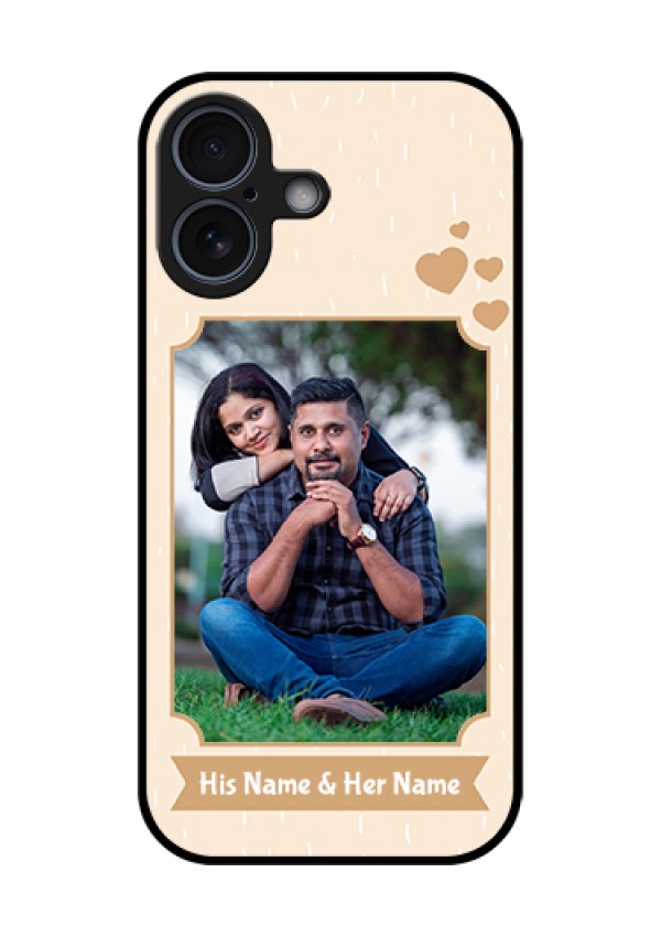 Apple iPhone 17 Custom Glass Phone Case - With Confetti Love Design