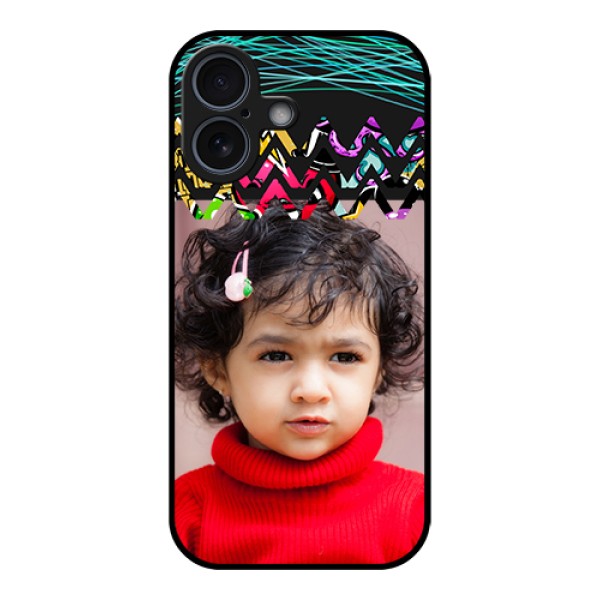 Apple iPhone 17 Custom Glass Phone Case - Neon Abstract Design