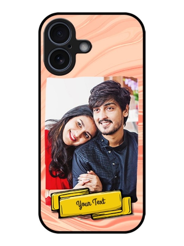 Custom Apple iPhone 17 Custom Glass Phone Case - Marble Texture Design