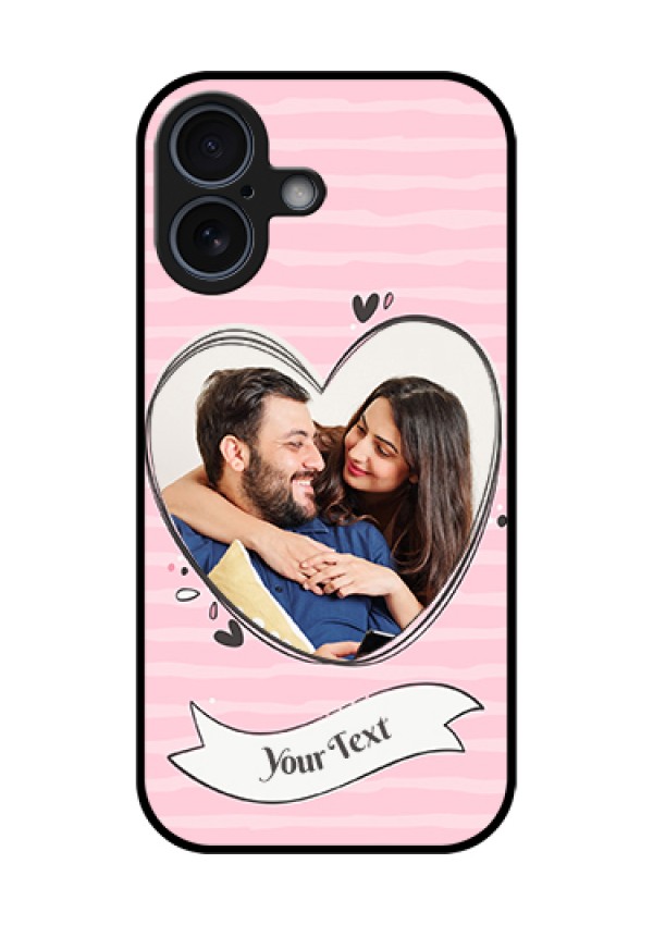 Apple iPhone 17 Custom Glass Phone Case - Vintage Heart Design