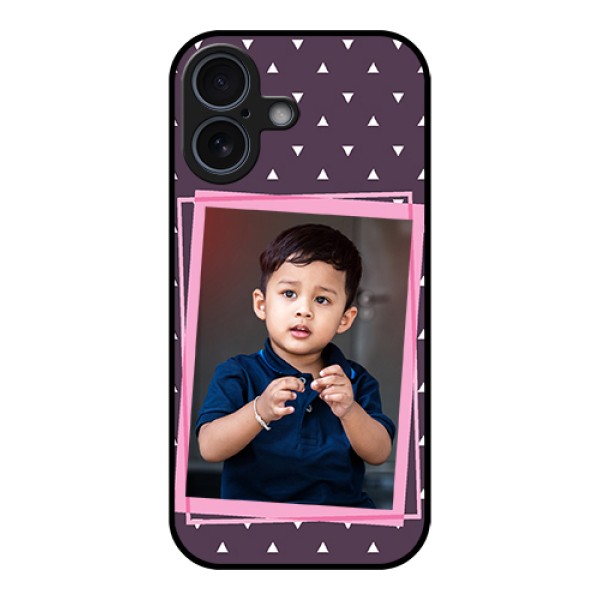 Apple iPhone 17 Custom Glass Phone Case - Triangle Pattern Dotted Design