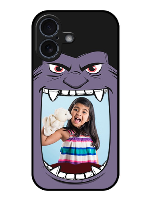 Custom Apple iPhone 17 Custom Glass Phone Case - Angry Monster Design