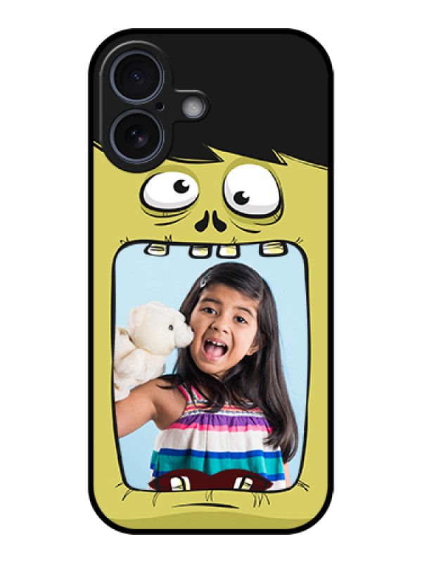 Custom Apple iPhone 17 Custom Glass Phone Case - Cartoon Monster Back Case Design