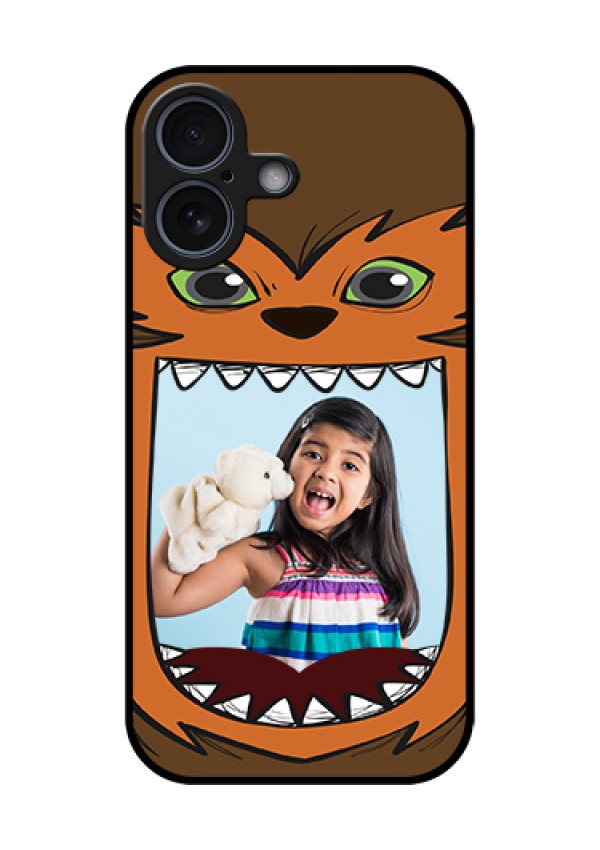 Apple iPhone 17 Custom Glass Phone Case - Owl Monster Back Case Design