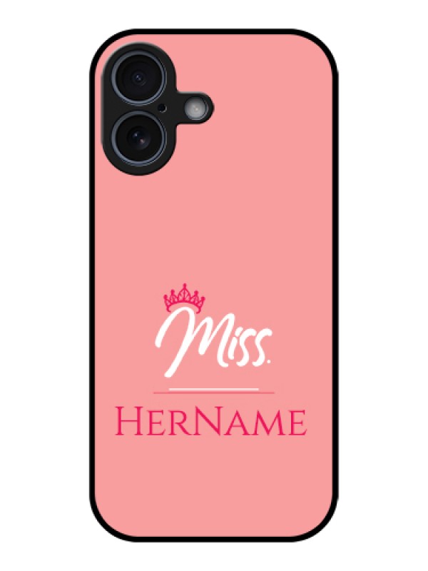 Custom Apple iPhone 17 Custom Glass Phone Case - Mrs With Name Design