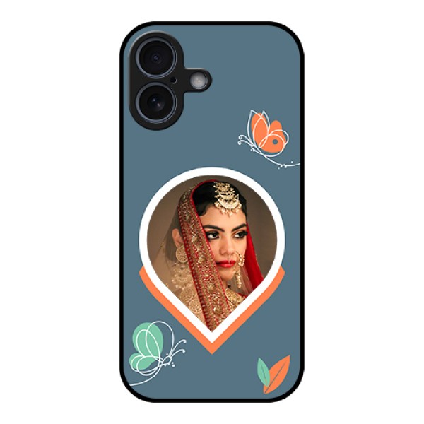 Apple iPhone 17 Custom Glass Phone Case - Droplet Butterflies Design Apple iPhone 17 Custom Glass Phone Case - Droplet Butterflies Design