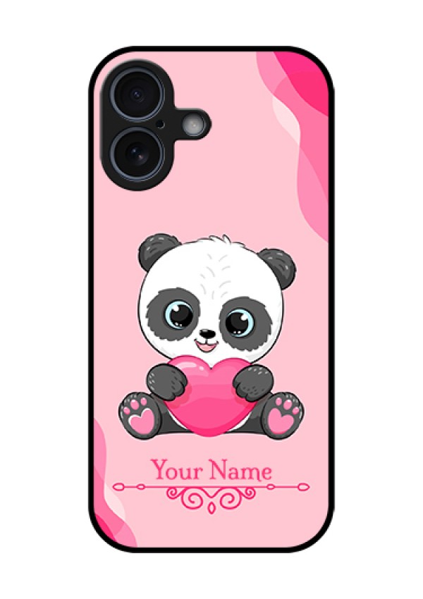 Apple iPhone 17 Custom Glass Phone Case - Cute Panda Design