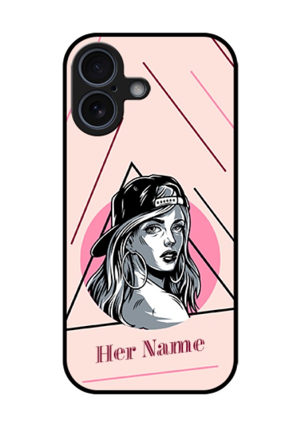 Apple iPhone 17 Custom Glass Phone Case - Rockstar Girl Design