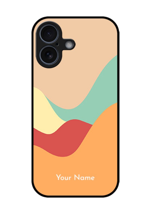 Apple iPhone 17 Custom Glass Phone Case - Ocean Waves Multi - Colour Design