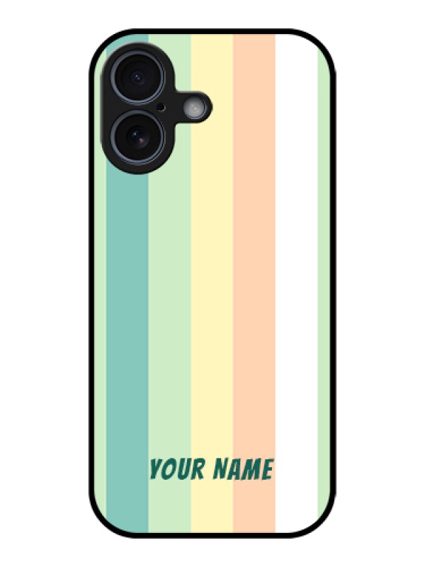 Custom Apple iPhone 17 Custom Glass Phone Case - Multi - Colour Stripes Design