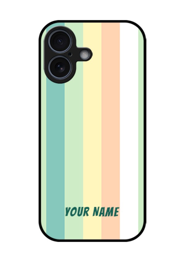 Apple iPhone 17 Custom Glass Phone Case - Multi - Colour Stripes Design