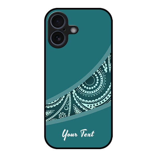 Apple iPhone 17 Custom Glass Phone Case - Semi Visible Floral Design