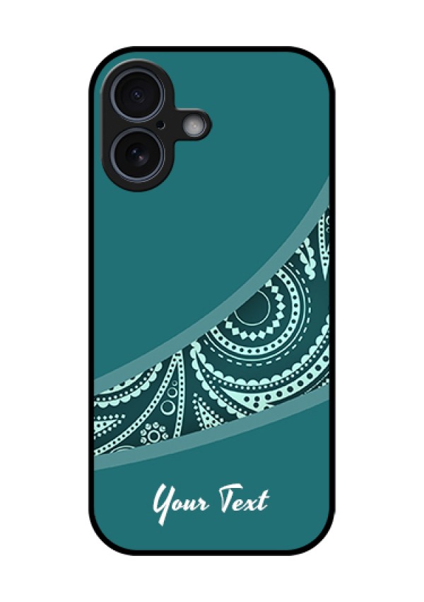 Apple iPhone 17 Custom Glass Phone Case - Semi Visible Floral Design