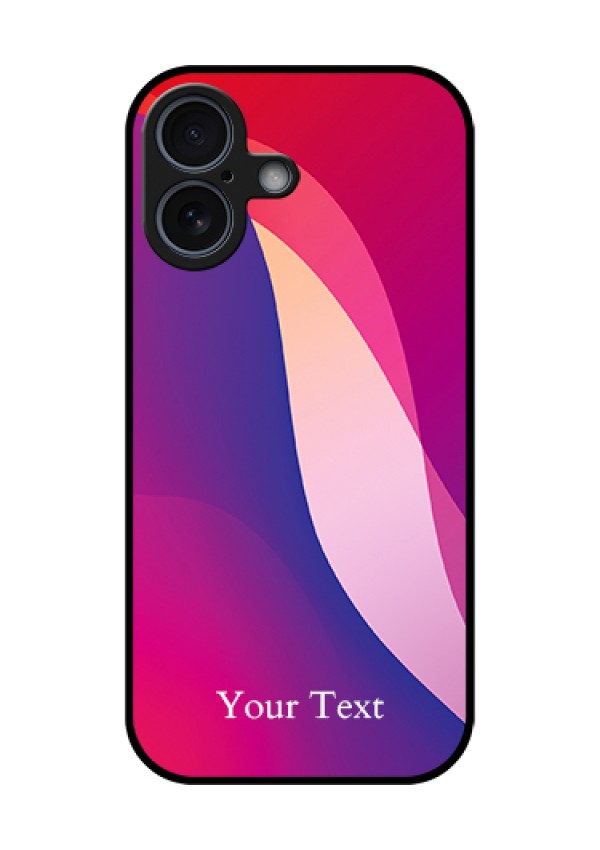 Apple iPhone 17 Custom Glass Phone Case - Digital Abstract Overlap Design