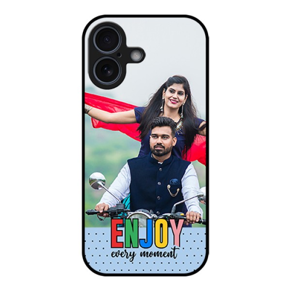 Apple iPhone 17 Custom Glass Phone Case - Enjoy Every Moment Design Apple iPhone 17 Custom Glass Phone Case - Enjoy Every Moment Design