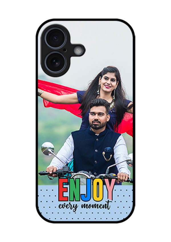 Apple iPhone 17 Custom Glass Phone Case - Enjoy Every Moment Design