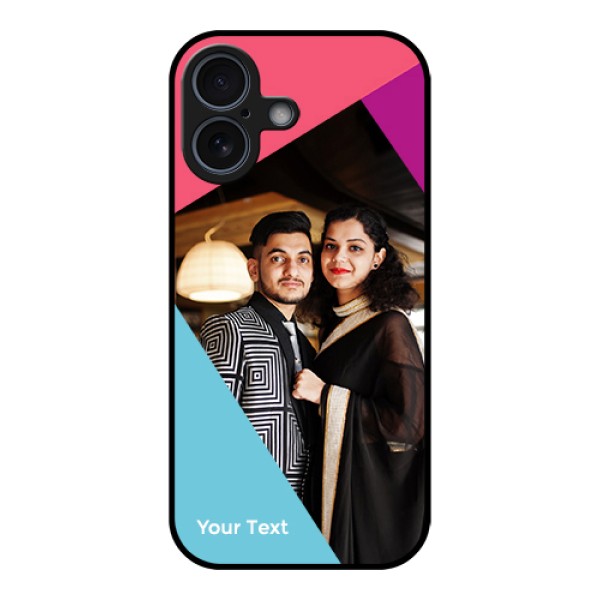 Apple iPhone 17 Custom Glass Phone Case - Stacked Triple Colour Design Apple iPhone 17 Custom Glass Phone Case - Stacked Triple Colour Design