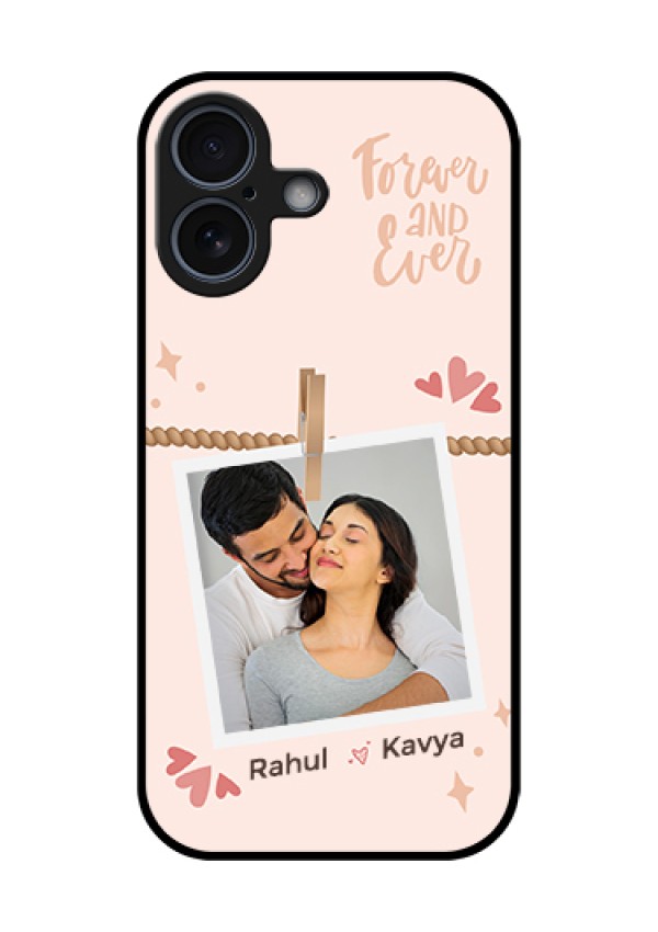Apple iPhone 17 Custom Glass Phone Case - Forever And Ever Love Design
