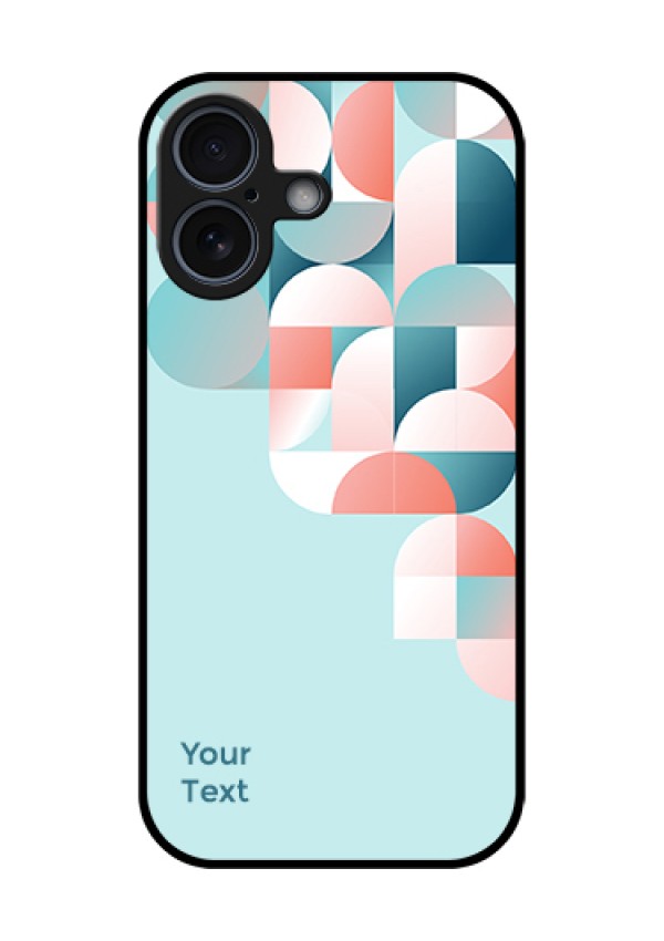 Apple iPhone 17 Custom Glass Phone Case - Stylish Semi - Circle Pattern Design