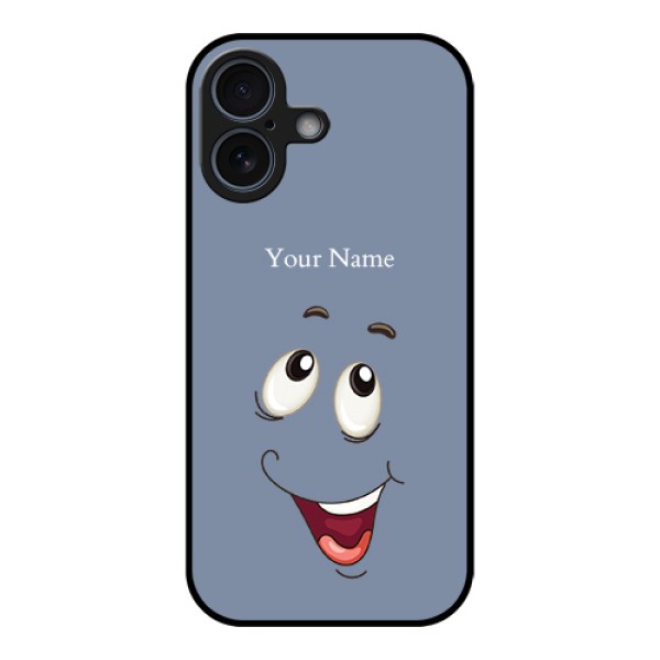 Apple iPhone 17 Custom Glass Phone Case - Laughing Cartoon Face Design Apple iPhone 17 Custom Glass Phone Case - Laughing Cartoon Face Design