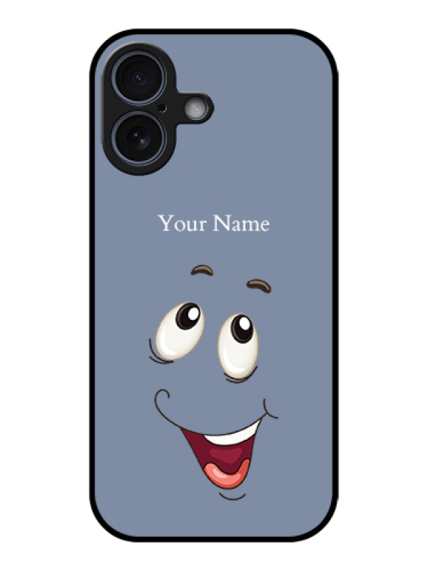 Custom Apple iPhone 17 Custom Glass Phone Case - Laughing Cartoon Face Design