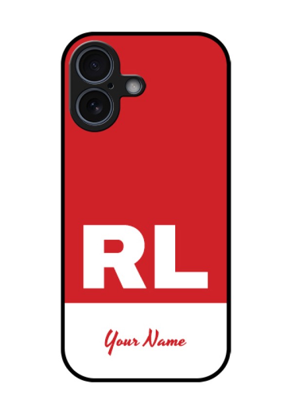 Apple iPhone 17 Custom Glass Phone Case - Dual Tone Custom Text Design