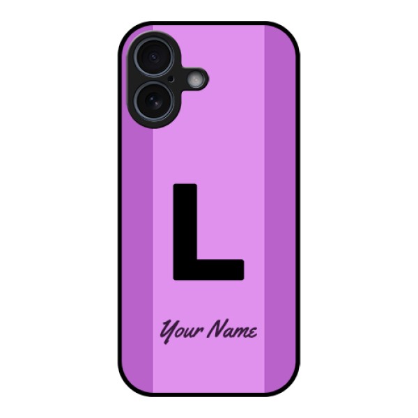 Apple iPhone 17 Custom Glass Phone Case - Tricolor Custom Text Design