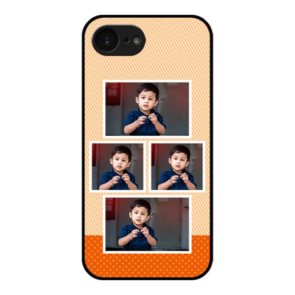 Apple iPhone 17e Custom Glass Phone Case - Bulk Photos Upload Design