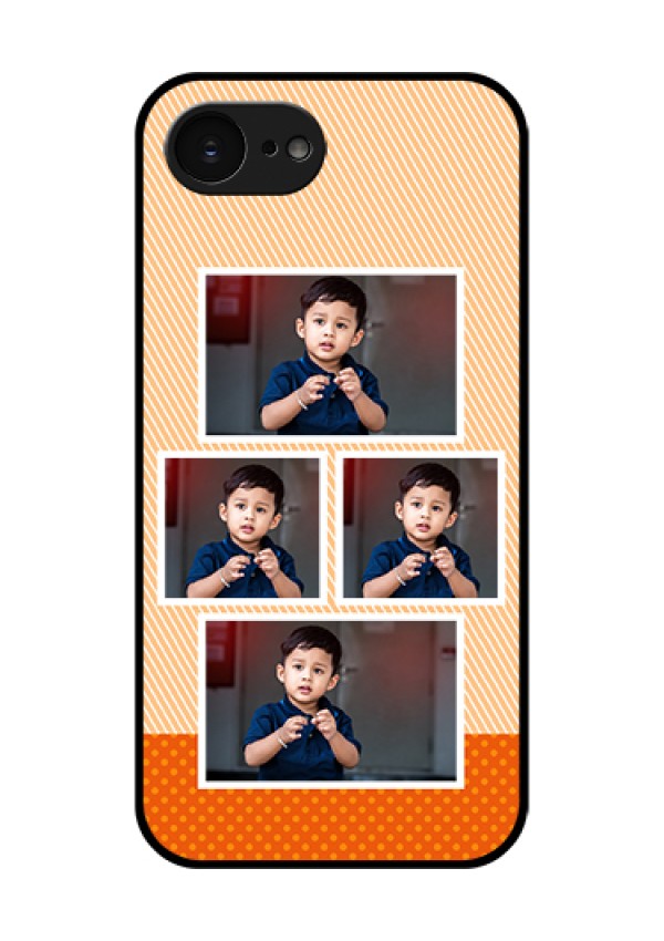 Apple iPhone 17e Custom Glass Phone Case - Bulk Photos Upload Design