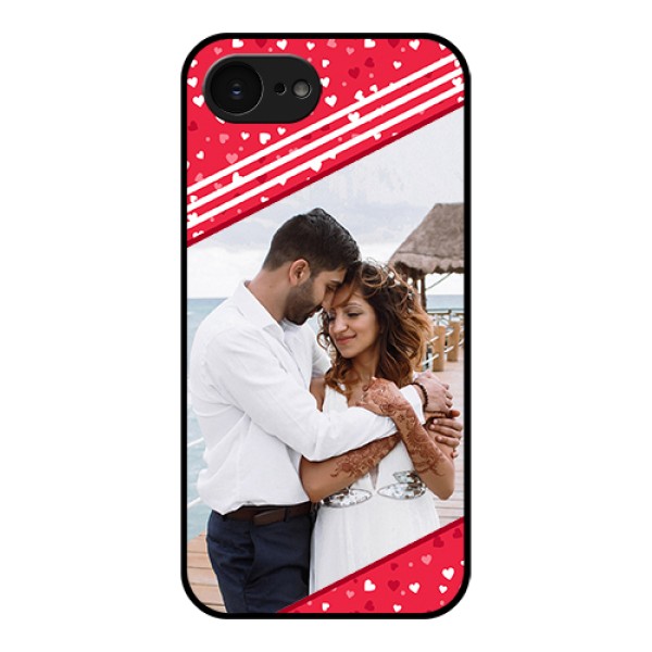 Apple iPhone 17e Custom Glass Phone Case - Valentines Gift Design Apple iPhone 17e Custom Glass Phone Case - Valentines Gift Design