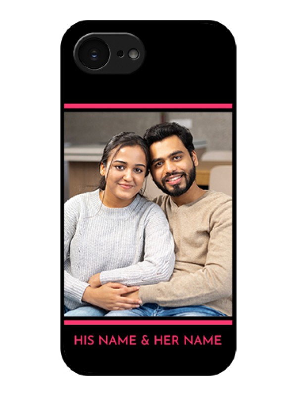 Custom Apple iPhone 17e Custom Glass Phone Case - With Add Text Design