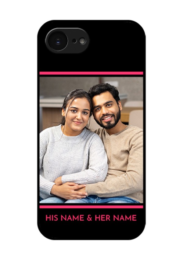 Apple iPhone 17e Custom Glass Phone Case - With Add Text Design